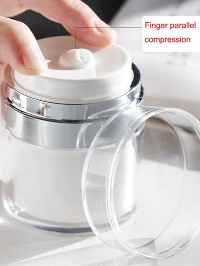 1 件透明分配器盒，白色 ABS 按压式乳液分配瓶，适用于家庭、客厅、卧室、浴室、家居装饰、旅行用品、婚礼、派对、生日、送给男士、妈妈、爸爸、朋友的礼物、新年、配饰、趣味礼物