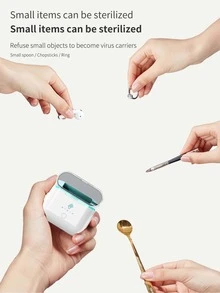 QIYIN 1 pieza portátil ABS Cepillo de dientes almacenamiento moderno blanco Caja de almacenamiento para casa - Blanco - Ver 10