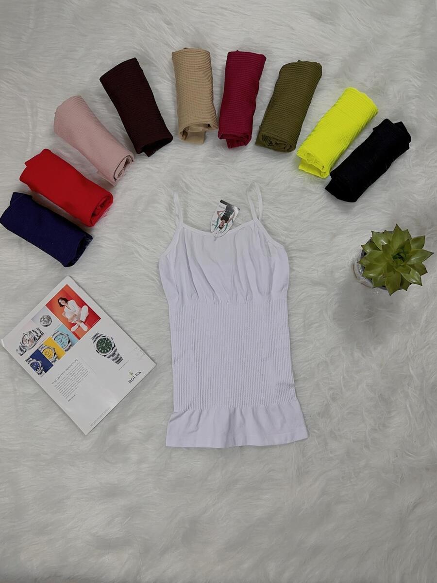 TANK T-SHIRT Shapewear - 白色 - 查看 1