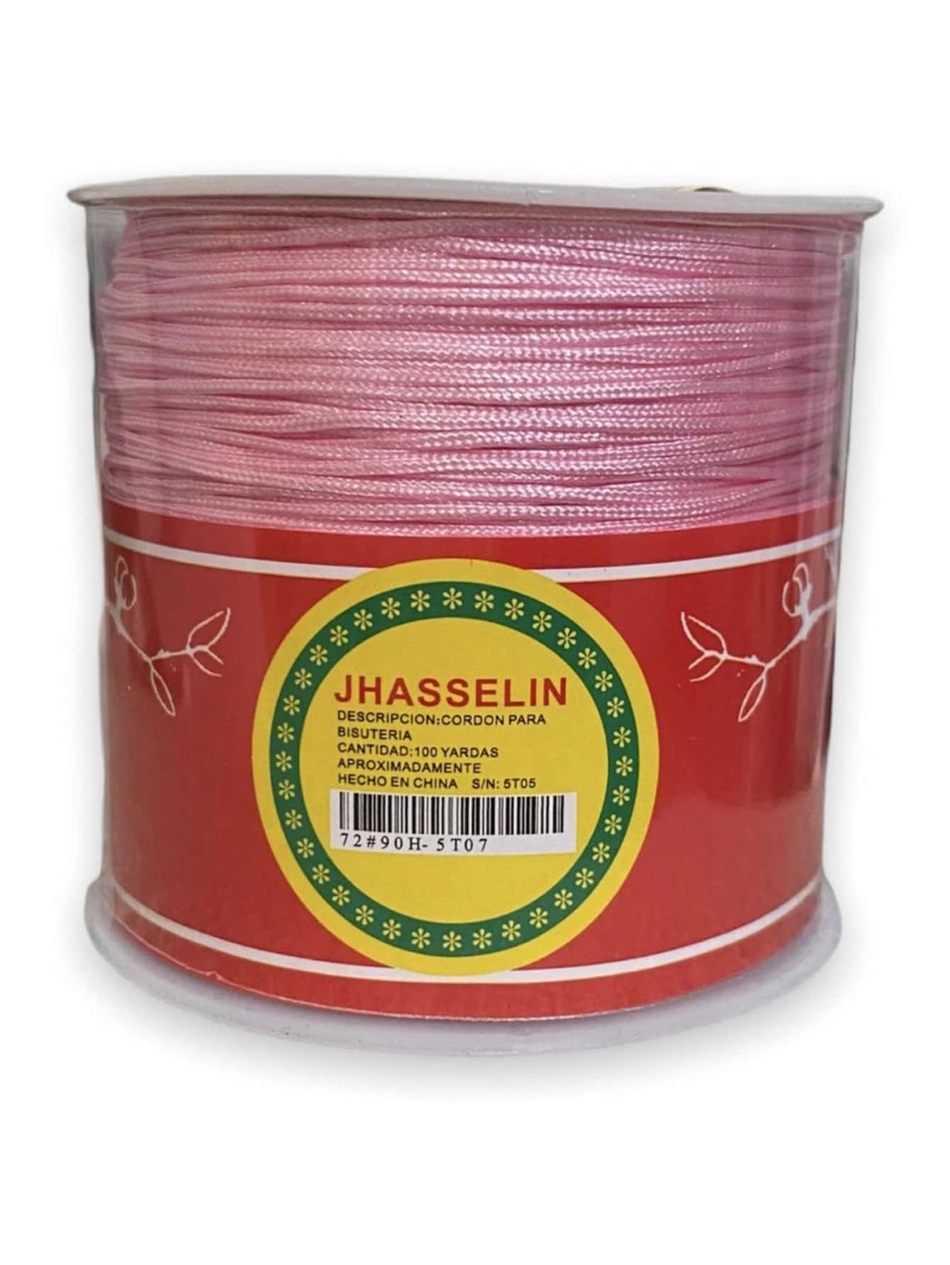 1 Roll 90m Chinese Thread 0.8mm Various Colors For Bracelets And Crafts - 淺粉色 - 查看 1
