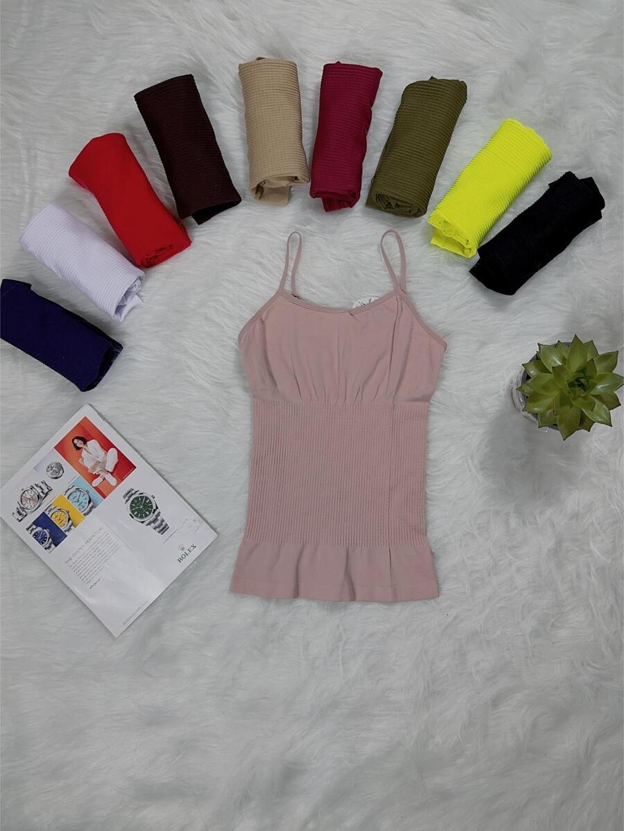 CAMISETA DE TIRANTES FaJas - Rosa - Ver 1