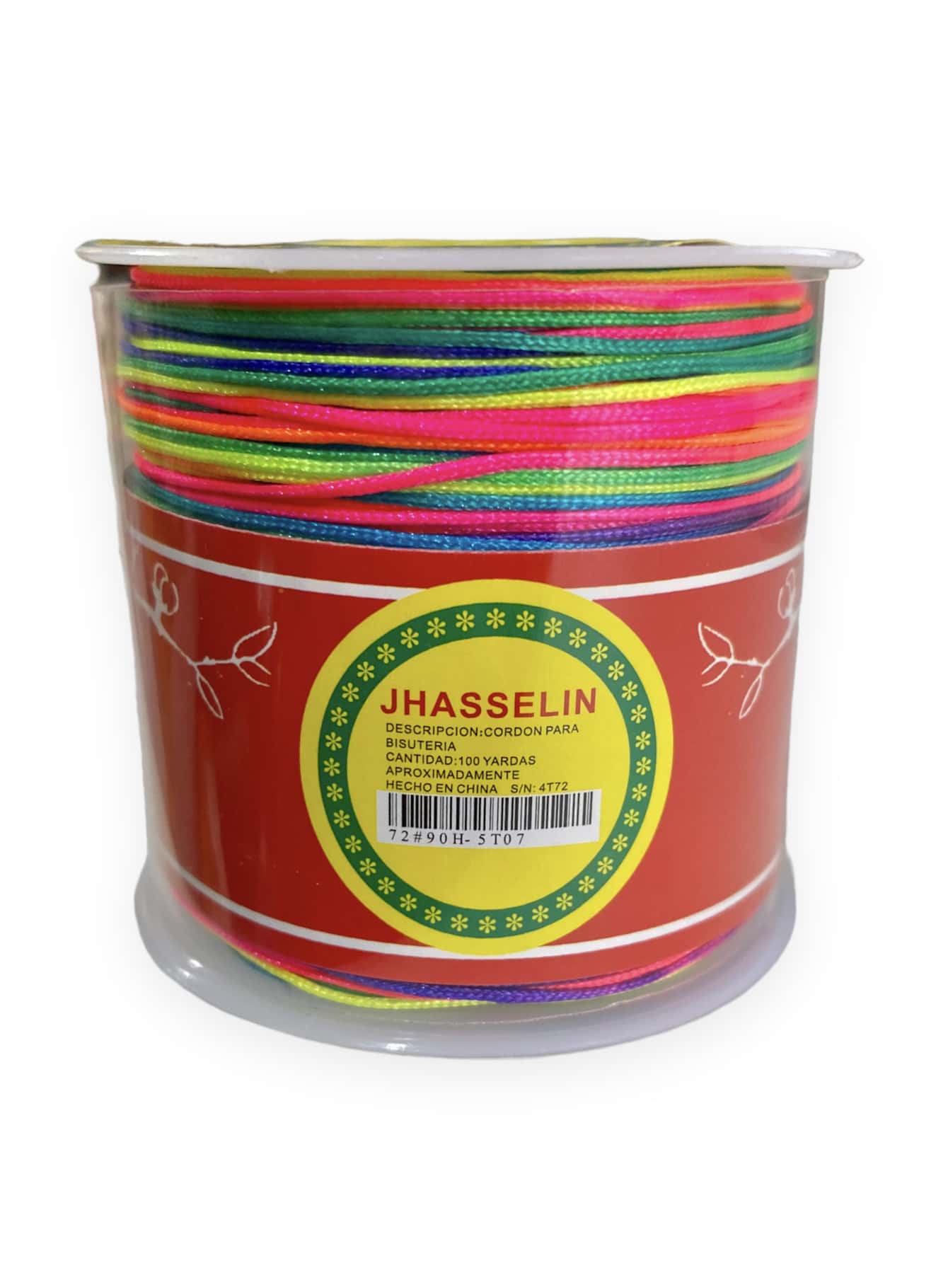 1 Roll 90m Chinese Thread 0.8mm Various Colors For Bracelets And Crafts - 彩色 - 查看 1