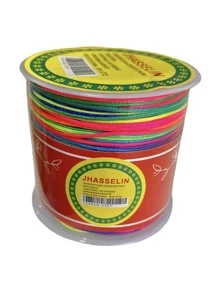 1 Roll 90m Chinese Thread 0.8mm Various Colors For Bracelets And Crafts - 彩色 - 查看 2