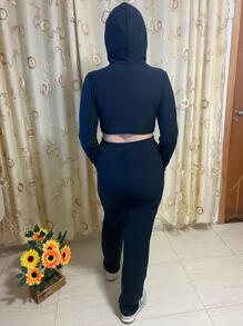 Women Two-piece Outfits - 黑色 - 查看 2