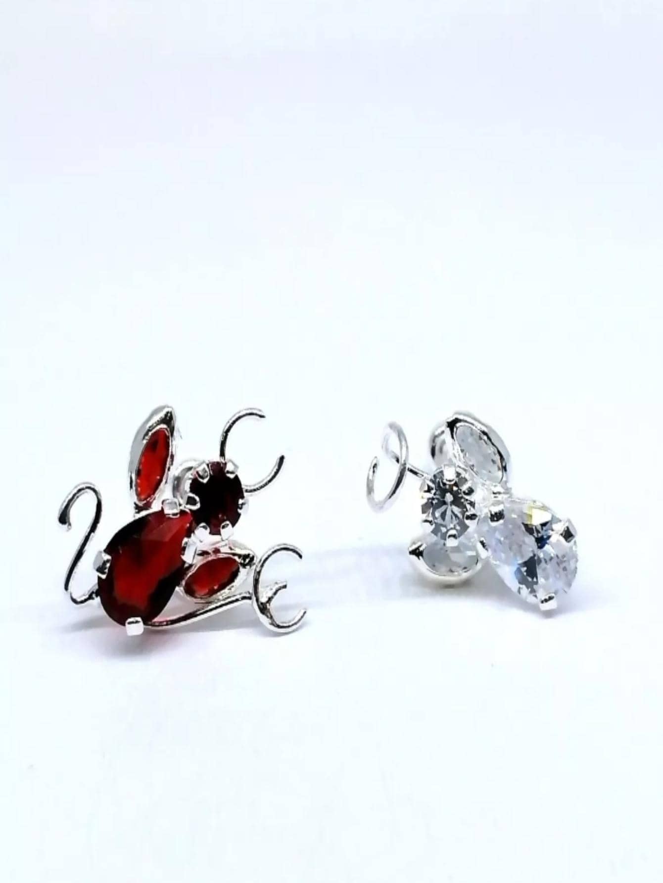 Aretes de Dama De Plata 925 - Plateado - Ver 1