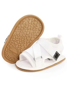 Sandalias antideslizantes con detalle de malla para bebé para primavera y verano - Blanco - Ver 6