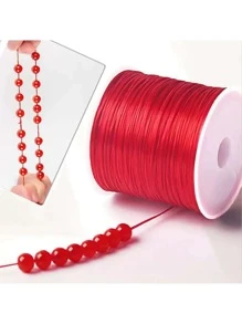 1 Rollo 90m hilo chino 0.8mm diversos colores para pulseras y manualidades - Dorado - Ver 3