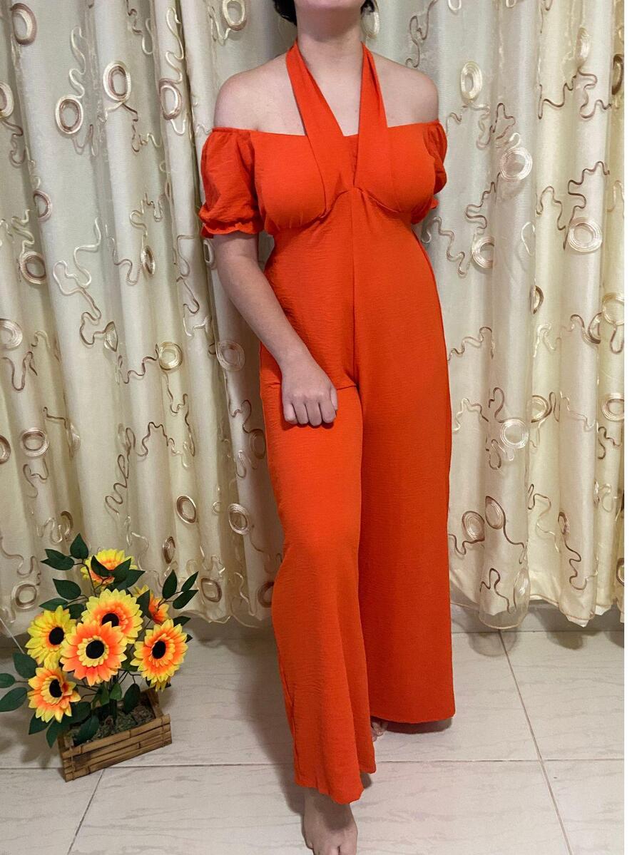 Women Jumpsuits - Orange - View 1
