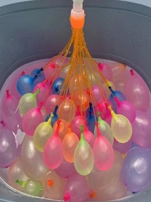 111 piezas 3 racimo agua agua globos con 111 globos fácil rápido chapoteo fiesta - Multicolor - Ver 2