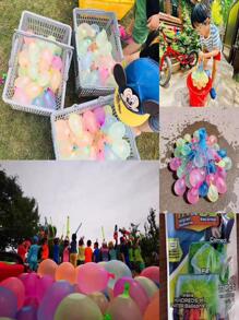 111 piezas 3 racimo agua agua globos con 111 globos fácil rápido chapoteo fiesta - Multicolor - Ver 5