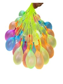 111 piezas 3 racimo agua agua globos con 111 globos fácil rápido chapoteo fiesta - Multicolor - Ver 6