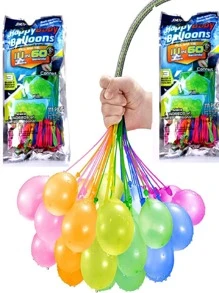 111 piezas 3 racimo agua agua globos con 111 globos fácil rápido chapoteo fiesta - Multicolor - Ver 1