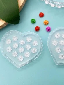 1入組花朵形狀DIY矽膠模具 - 無色 - 查看 2