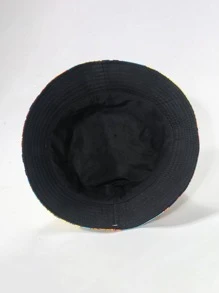 1pc Unisex Vintage Cartoon Hip Hop Bucket Hat, Spring/Summer - Multicolor - View 3