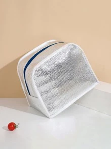 1入組卡通圖案便當袋 - 寶藍色 - 查看 3