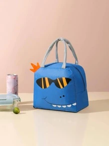 1入組卡通圖案便當袋 - 寶藍色 - 查看 2