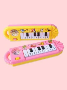 1入組塑膠音樂鋼琴搞笑隨機玩具適用於兒童 - 彩色 - 查看 2