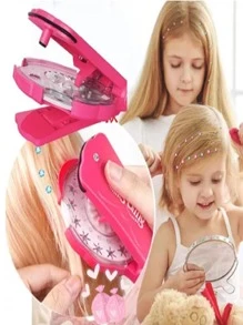 Bling Máquina Para Colocar Brillitos Piedras En Cabello Juguete - Rosa - Ver 2