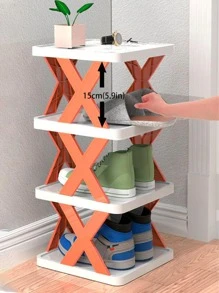 Scaffale portascarpe multifunzione - Blu - Visualizzare 7