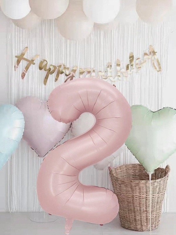 1 pieza Globo digital de 40 pulgadas color crema lindo para decoración de cumpleaños