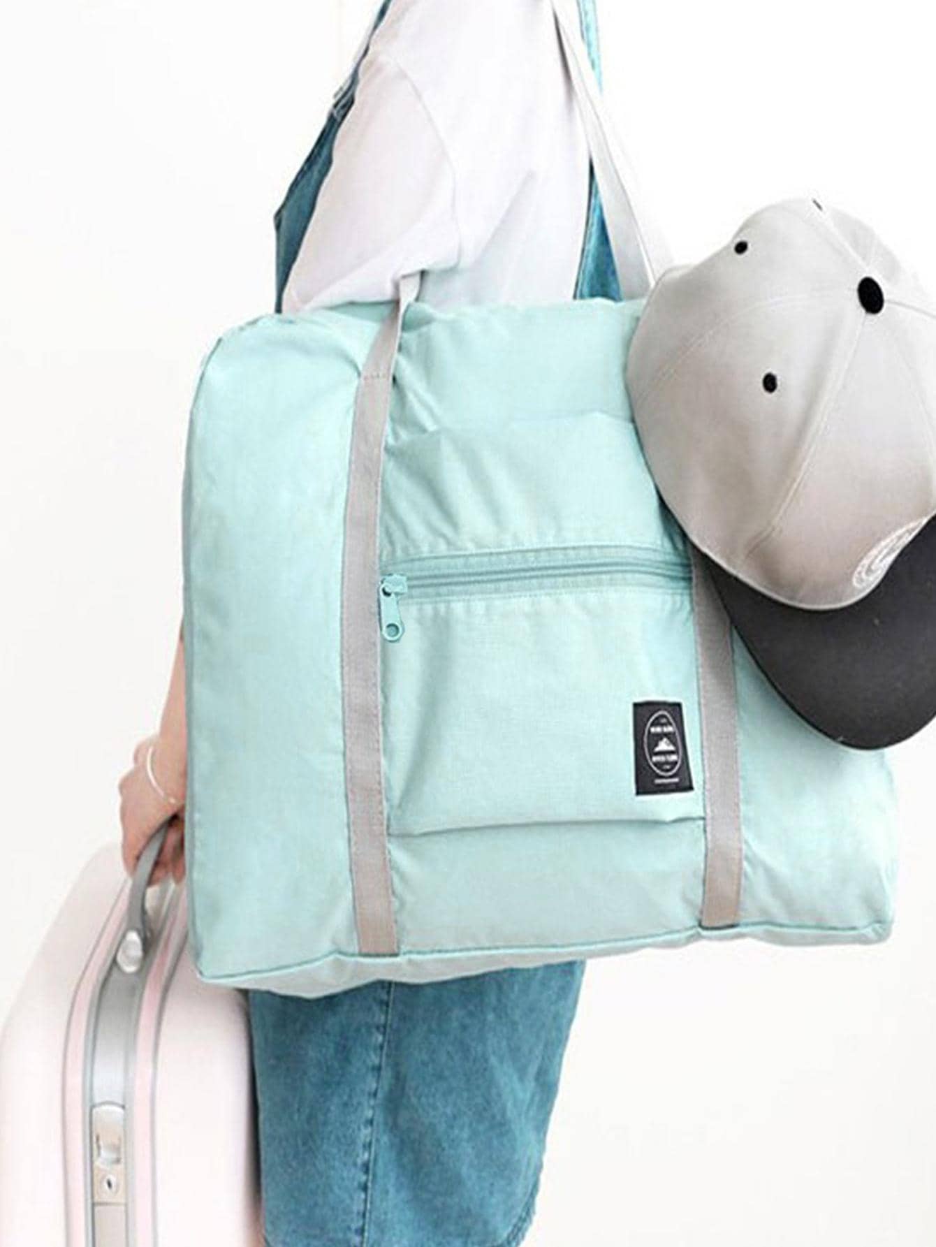 大可折疊防水行李收納袋旅行手提包單肩包