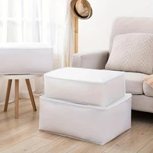 1pc Plain Clothes Storage Bag - Clear - View 4