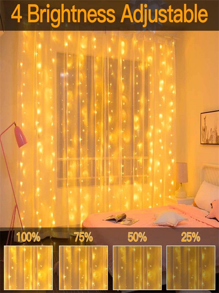 1pc PS String Light With Remote Control Gifts Birthday Graduation - White - View 9