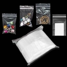 500入組聚酯纖維拉鍊鎖可重新關閉拉鍊聚酯纖維自印章防水聚氯乙烯拉鏈鎖塑膠 - 無色 - 查看 5