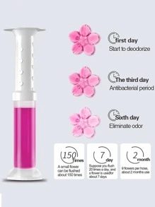 1 miếng Gel vệ sinh bồn cầu họa tiết hoa, miếng dán, miếng dán tường, miếng dán vinyl trang trí nhà cửa, vật dụng trang trí mùa xuân làm mới ngôi nhà của bạn, miếng dán trang trí Rama - trái cam - Xem 5