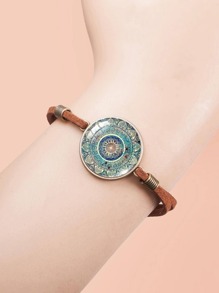 سوار طباعة ماندالا بديكور دائري