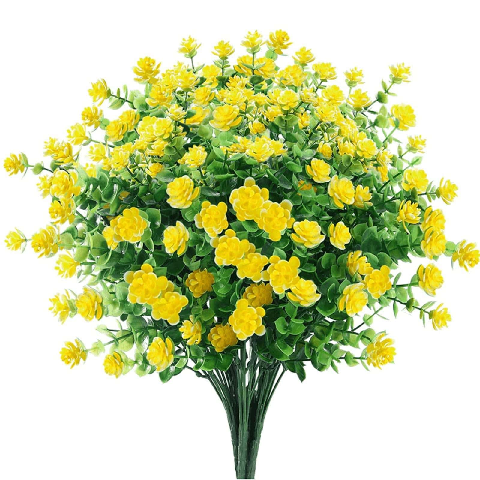 7pcs Artificial Flower Bouquet - Yellow - View 1