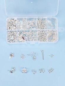 multibey Phụ kiện trang sức DIY 710 chiếc - Bạc - Xem 3