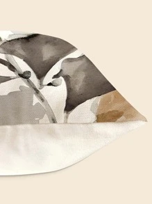 1入組樹葉印花戶外靠墊套不附帶日常織物防水多用途裝飾抱枕套適用於家庭 - 彩色 - 查看 2