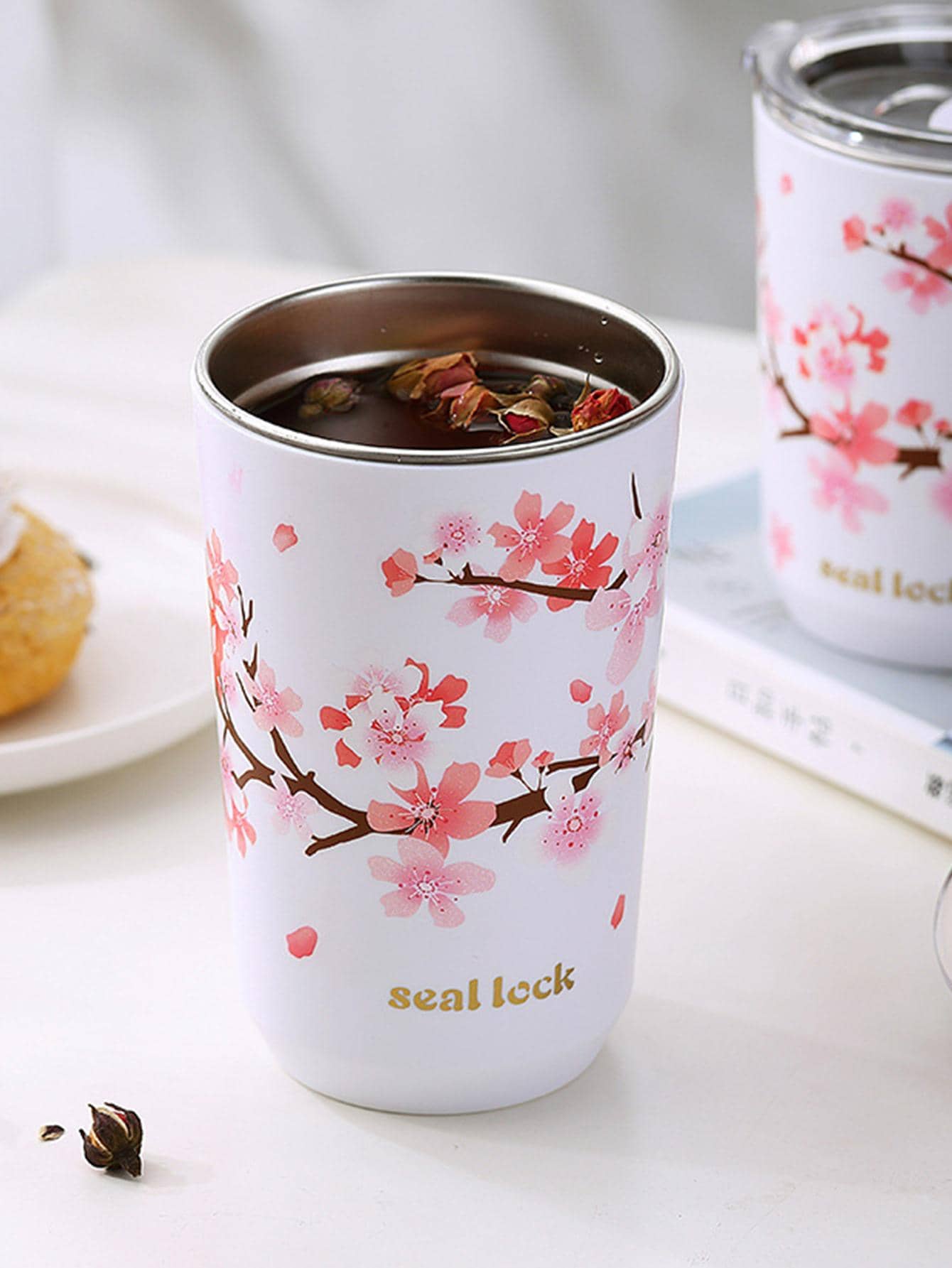 1pc Stainless Steel Milk Tea & Coffee Cup, Antifall Water Cup