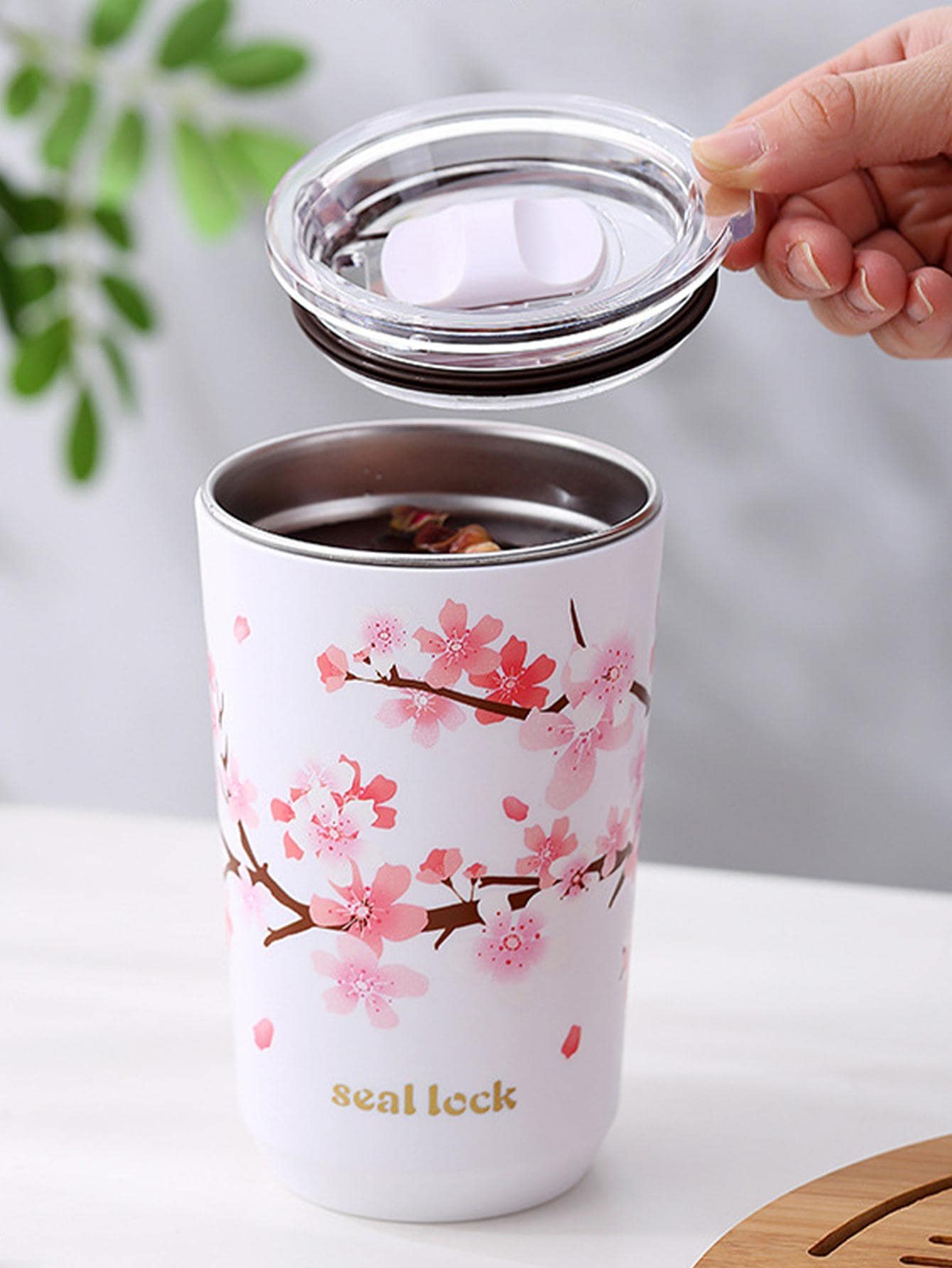 1pc Stainless Steel Milk Tea & Coffee Cup, Antifall Water Cup