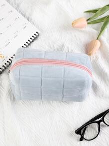 1 Mờ Dung Lượng Cao Túi Bút Chì Dễ Thương Văn Phòng Đa Năng Văn Phòng Phẩm Người Tổ Chức Cho Tuổi Teen Học Đường - Màu xanh lam - Xem 1