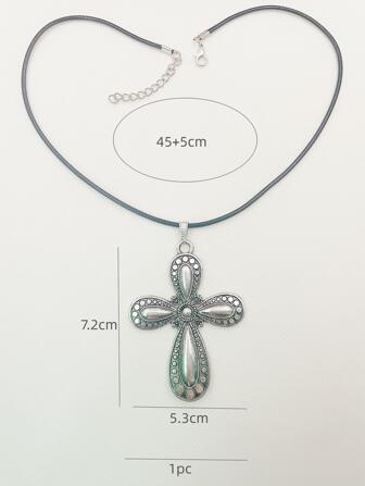 Collar con dije de cruz