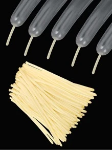 50 件长款魔术气球编织气球 DIY 生日派对装饰气球彩色婚礼仪式装饰品 - 無色 - 查看 4