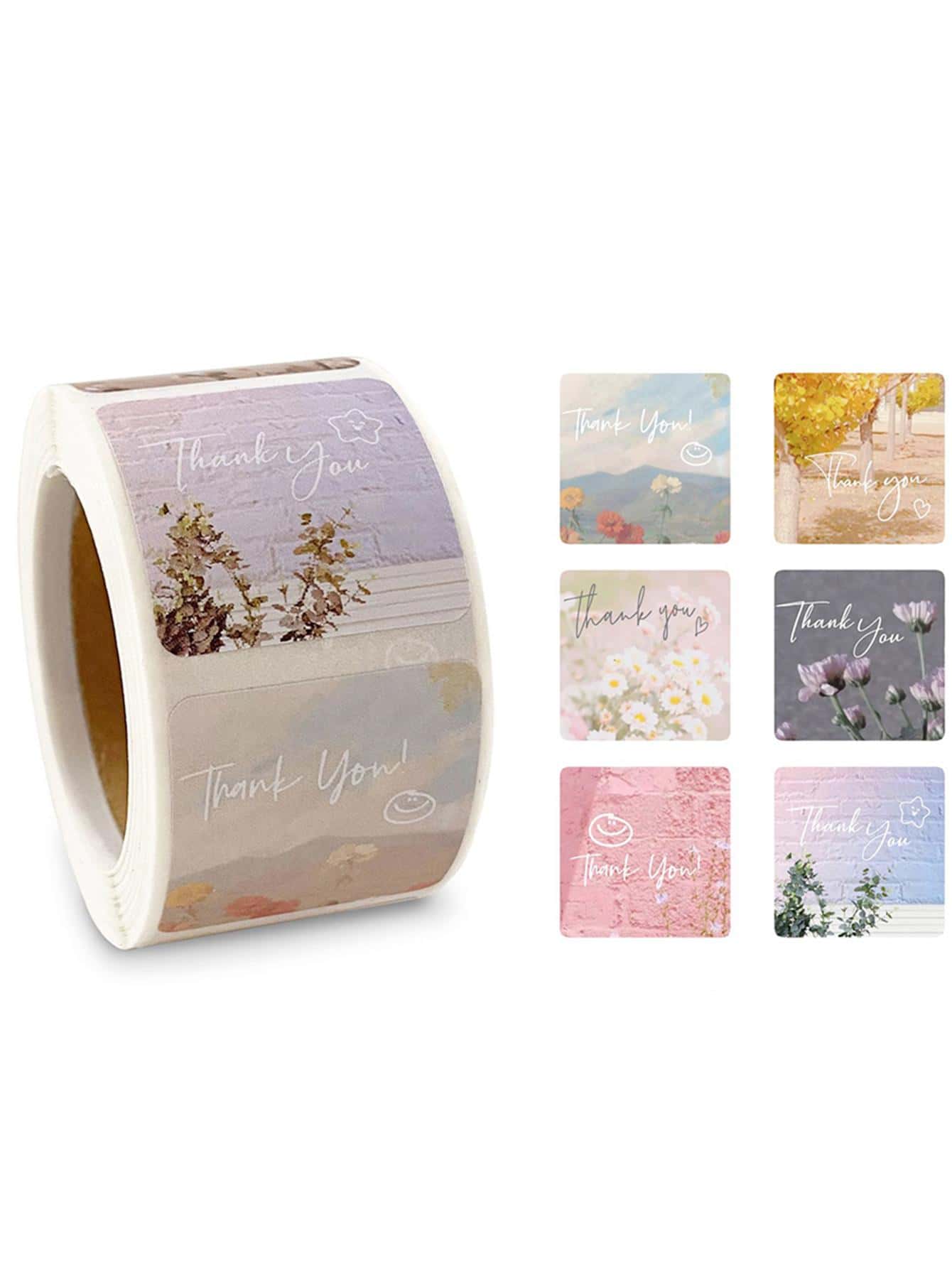 500pcs/roll Thank You Stickers - Multicolor - View 1