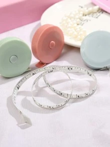 1 chiếc thước dây tự động thu gọn 1.5m kèm hộp nhựa, kiểu dáng Bắc Âu, thước kẻ linh hoạt làm quà tặng, thước kẻ - Hồng - Xem 8