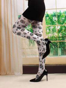 Eye Pattern Tights - Multicolor - View 3