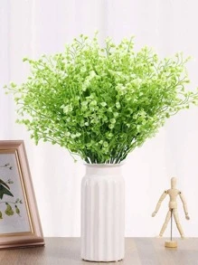 1pc Artificial Plastic Plant - White - View 3