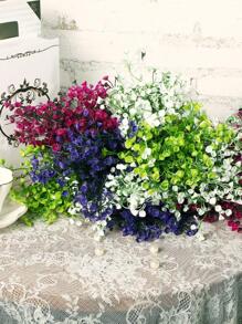 1pc Artificial Plastic Plant - White - View 6