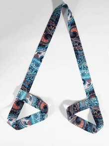 1PC Yoga Mat Back Strap, Exercise Mat Storage, Blue, Iridium, Dreamy Seven-Color Checkered, Retro Pink Flower, Double-Layer Chain, Multi-Color Binding Strap, Storage Strap, Binding Rope Yoga Stretching Strap, Portable Yoga Shoulder Strap, Fitness Exercise, Festival Gift