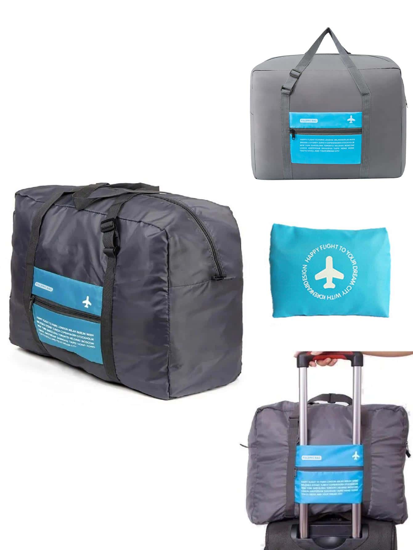 防水旅行包大容量包適合男士女性戶外旅行可折疊托特包中性