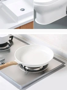 1 Cuộn Miếng Dán Niêm Phong Sàn Trơn, Miếng Dán Trang Trí Sàn PVC Chống Thấm Nước Màu Xám Cho Trang Trí Nhà - Xám - Xem 8