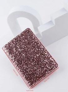 Fashionable Pink Glitter Passport Holder - Pink - View 7