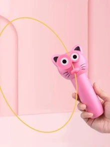 Niños 1 set Juguete de plástico de alivio del estrés dibujos animados lindo con diseño de gato para - Rosa - Ver 1