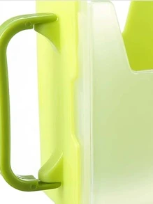 1pc Solid Color Portable Milk Storage Box, Green PP Handheld Storage Cup For Household - Green - View 7