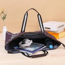 Túi mua sắm tote sức chứa lớn dành cho nữ, một món đồ thời trang cần phải có khi đi du lịch - Nhiều màu - Xem 6